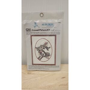 Vintage 1980 , NOS , CM Crewel kit, art. Audubon , bird In original package new